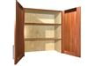 2 door wall cabinet with no bottom (Doors have larger 1/4" bottom reveal to allow for countertop installation and appliance garage use)