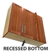 2 door blind corner wall cabinet (RIGHT side hinged with integrated filler) with recessed bottom