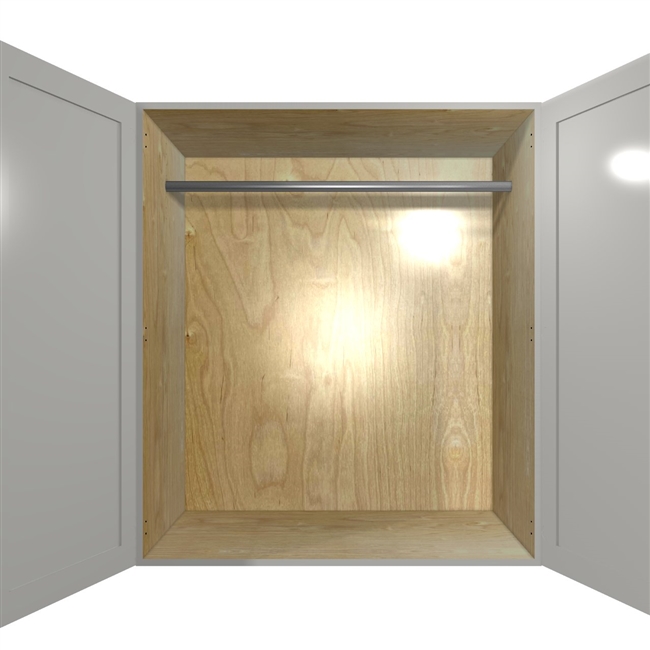 2 door WARDROBE closet wall cabinet (closet rod behind doors)