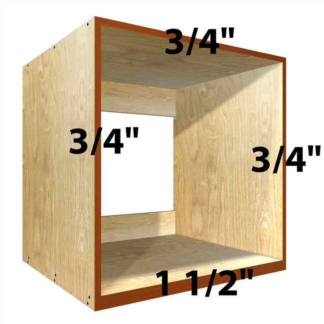 Appliance Case with DUAL deck and a single top (wall oven appliance case)