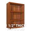 1.5" THICK PLYWOOD- 0 door exposed interior wall cabinet (interior will the match wood type and finish chosen for the face of the cabinet)