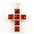 This is a two sided amber cross.  Green one one side and honey colored on the reverse.