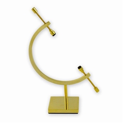 Gold-toned Sphere Holder Caliper Stand 6.25" Tall