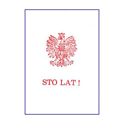 Polish Eagle Note Cards, STO LAT! [Set of 15]