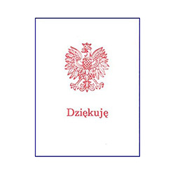 Polish Eagle Note Cards, Dziekuje [Set of 15]