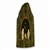 The artist takes a one inch vertical slab of tapered linden tree and carves a niche out of the bark side in order to fit a miniature Holy Family. Decorated with moss these rustic creches reflect the spiritual nature of the Polish countryside. No two crech