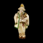 Goral Man, White Jacket Glass Ornament