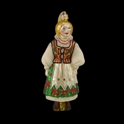 Krakow - From the area around the city of Krakow in southern Poland this costume is the best known of all the folk regions and considered by many to be the national costume.