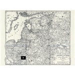 This 1845 map focuses on the area that is now Poland, Latvia, Estonia, Lithuania and western Russia extending from Danzig and Moscow to Crakow and Kiev. Provincial boundaries, towns, villages and roads are shown with a small inset map of St. Petersburg.