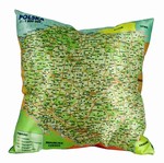 What a conversation piece! This fabulous stuffed pillow is made in Poland and features a detailed road map of Poland. Colors of the back material may vary.
