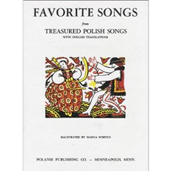 This is a collection of 40 popular Polish folk songs with piano accompaniment including the Polish National Anthem (number 13).  It covers a wide range from the formal national anthems to the folk and party songs and all with English translations.