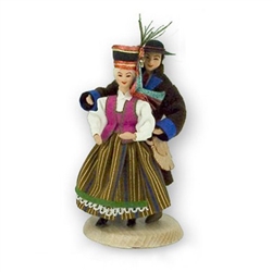 Polish Regional Doll: Kurpie (Northern) Couple / Kurpie Zielone