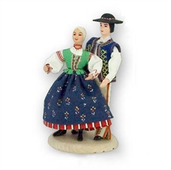 Polish Regional Doll: Goral Szczawnicka Couple