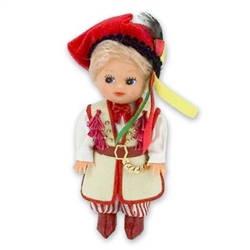 This doll, dressed in a traditional Krakow wedding outfit, wonderfully crafted and fun to collect.