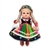 This doll, dressed in a traditional Lowicz outfit, wonderfully hand crafted and fun to collect. Costumes are hand made, so costume and colors can vary.