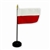 Poland Desk Flag On Stick Without Eagle