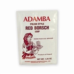 Adamba Polish Style Red Borsch Soup is easy to make.  Instructions in Polish and English