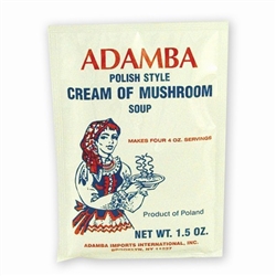 Adamba Polish Style Cream Of Mushroom Soup is delicious and easy to make. Instructions in English and Polish.