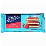 Wedel Milk Chocolate Bar with Raspberry Filling (100g/3.5oz)