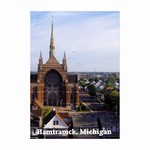 Hamtramck Postcard of Saint Florian Church.  Saint Florian is the patron saint of firefighters, Hamtramck's St Florian Church celebrates it's 100 year anniversary this year.