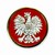 Polish Eagle Round Pin Lapel Pin .8"