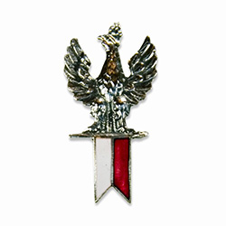Polish Eagle with Banner Lapel Pin
