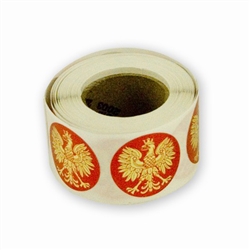 1" Gold Eagle Stickers on a Roll - 250 count