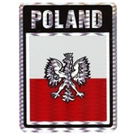 Poland (Black/Red and White Metalic) Decal
