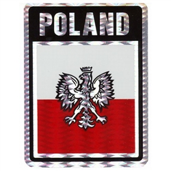 Poland (Black/Red and White Metalic) Decal