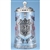 Heritage Glass Stein with Pewter Crest and Lid "POLSKA"