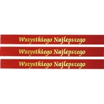 Ribbon: 5/8" 'Wszystkiego Najlepszego'