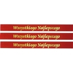 Ribbon: 5/8" 'Wszystkiego Najlepszego'