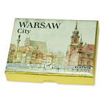 A two deck set of playing cards featuring scenes from Warsaw's Historic Old Town.