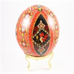 This highly detailed pysanky is the work of local Detroit Ukrainian artist Roman Seniuk.