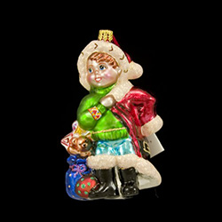 2004 Christopher Radko Foundation For Children Charity Ornament It all began with a family; in 1984, Christopher Radko and his family decorated the tree as always, with a treasured collection of over 2,000 mouth-blown, European glass ornaments.