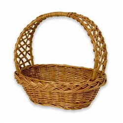 Polish Willow Basket - Open Weave Oval