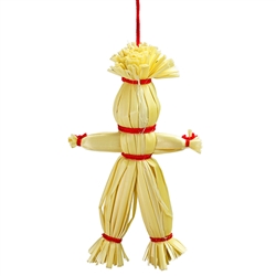 Decorate your home with a little bit of Polish folk art.  These straw decorations are made entirely by hand by a single family from the Lublin area where ornaments made of straw is an old tradition.