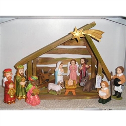 Traditional Nativity Scene - 12 Piece