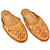 Polish mountain slippers are hand made from leather with open backs, flat sole and heel. Highly decorated and burned with mountaineer symbols these comfortable slippers are perfect for lounging at home in style. We have two different styles here.