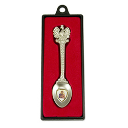 Polish Eagle Spoon With Our Lady of Czestochowa Crest