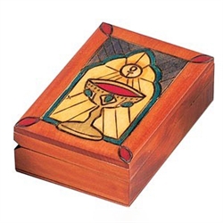 This beautiful box is made of seasoned Linden wood, from the Tatra Mountain region of Poland.