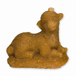 This beeswax candle is hand made by the residents of Dom Teczowy, a home for the mentally impaired located in Sopot, Poland. Your purchase helps to support the Dom Teczowy Foundation that provides the care for the residents.  The lamb is symbolic of the r