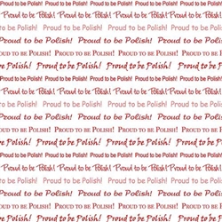Polish Scrapbook Paper - Proud to be Polish