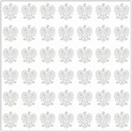 Polish Scrapbook Paper - Eagle on White Scrapbook Single Paper