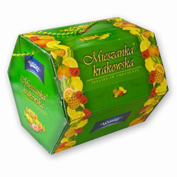 This Polish specialty is just that - special. Named after Poland's most romantic city, these chocolate covered jellies come in a variety of flavors: orange, lemon, pineapple, raspberry. Each jelly is slightly tart, not too sweet and covered with a rich da