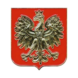 This beautiful magnet crest features the Polish eagle in gold on a red background. So whether the image draws you back to the time of Lech or just holds things to your fridge and reminds you of Grandpa, no kitchen could be complete without it.  Case not i