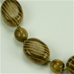 Polish Artistic Hazelnut Wood Necklace