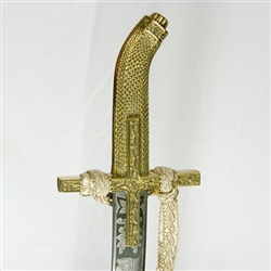 Beautiful hand made replica of a Polish-Hungarian style sabre engraved with the profile of Stefan Batory, his Latin name and the date of his accession to the Polish throne - Stephanus - Batori - Rex - Poloniae - AD - 1575