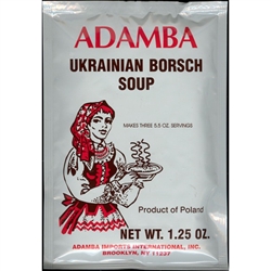 Adamba Polish Style Ukrainian Borsch Soup is easy to make.  Instructions in Polish and English