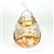 Amber colored cased crystal is a Polish specialty.  Hand blown, cut and polished from the "Julia" factory in Poland